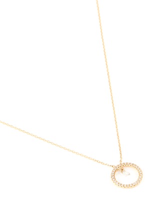 Detail View - Click To Enlarge - PERSÉE PARIS - 'Commic Strip' diamond yellow gold necklace