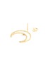 Detail View - Click To Enlarge - PERSÉE PARIS - 'Croissant' diamond yellow gold mini earring
