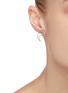 Figure View - Click To Enlarge - PERSÉE PARIS - 'Croissant' diamond yellow gold mini earring