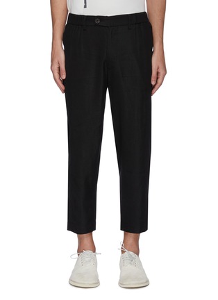Main View - Click To Enlarge - ZIGGY CHEN - Elastic waist cropped pants