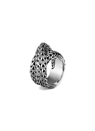 Main View - Click To Enlarge - JOHN HARDY - Classic Chain Tiga' sterling silver crossover ring