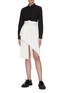 Figure View - Click To Enlarge - SHUSHU/TONG - Pleated Split Hem Skirt