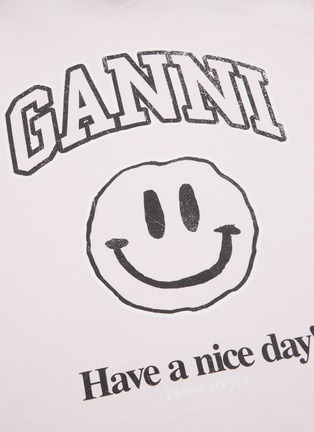 - GANNI - Graphic print organic cotton T-shirt