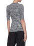 Back View - Click To Enlarge - GANNI - Floral button shoulder mélange knit top