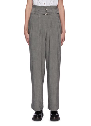 Main View - Click To Enlarge - GANNI - High waist belted suiting pants