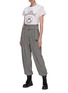 Figure View - Click To Enlarge - GANNI - High waist belted suiting pants