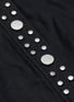 Detail View - Click To Enlarge - GANNI - Metallic buckle linen midi skirt
