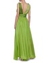 Back View - Click To Enlarge - KALITA - Adonis colourblock belted sleeveless silk dress