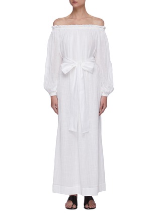 Main View - Click To Enlarge - KALITA - Pegasi belted beach gown