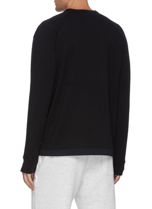Back View - Click To Enlarge - REIGNING CHAMP - Nylon Chest Pocket Hemline Cotton Sweatshirt