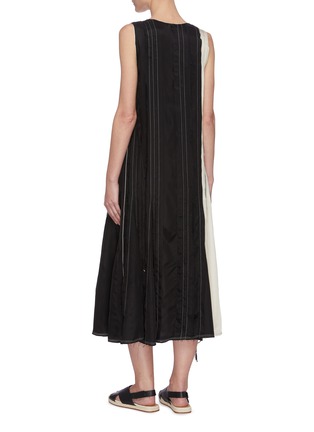 Back View - Click To Enlarge - JOSEPH - Pleated cupro dress