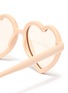 Detail View - Click To Enlarge - SONS + DAUGHTERS - 'Lola' heart frame mirror effect kids sunglasses