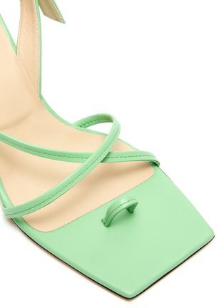 Detail View - Click To Enlarge - WANDLER - Elza' Square toe strappy slingback sandals