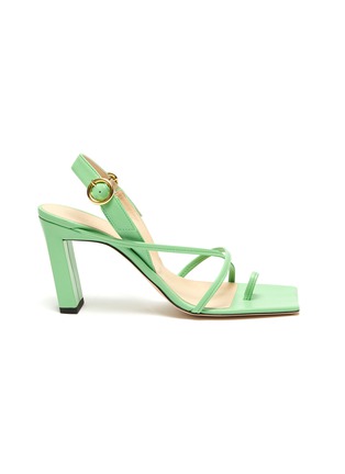 Main View - Click To Enlarge - WANDLER - Elza' Square toe strappy slingback sandals