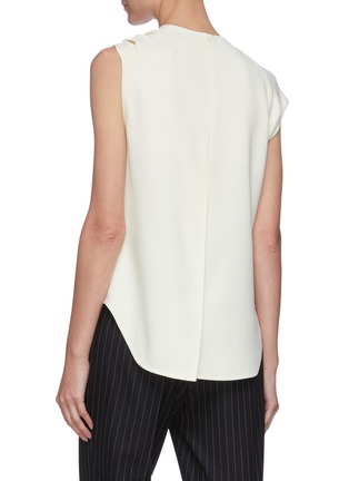 Back View - Click To Enlarge - VICTORIA BECKHAM - Asymmetric ruched detail sleeveless top