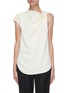 Main View - Click To Enlarge - VICTORIA BECKHAM - Asymmetric ruched detail sleeveless top