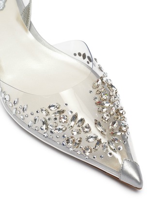 Detail View - Click To Enlarge - RENÉ CAOVILLA - Crystal embellished point toe slingback flats