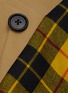 Detail View - Click To Enlarge - MONSE - Side Drape Tartan Check Pleat Mini Skirt