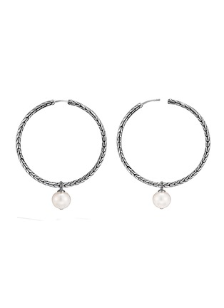 Detail View - Click To Enlarge - JOHN HARDY - Classic Chain' freshwater pearl sterling silver earrings