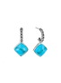 Main View - Click To Enlarge - JOHN HARDY - 'Classic Chain' turquoise sterling silver cluster drop earrings
