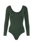 Main View - Click To Enlarge - SOLID & STRIPED - Croc print swimsuit