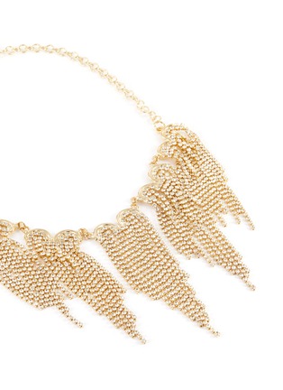 Detail View - Click To Enlarge - ROSANTICA - Graffiti' crystal embellished fringed necklace
