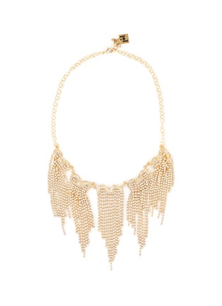 Main View - Click To Enlarge - ROSANTICA - Graffiti' crystal embellished fringed necklace