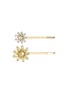Main View - Click To Enlarge - ROSANTICA - Utopia' multi colour crystal embellished hair pin set