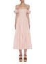 Main View - Click To Enlarge - STAUD - 'Elio' off shoulder puff sleeve dress