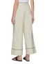 Back View - Click To Enlarge - STAUD - Rory' contrast piping wide leg linen blend pants