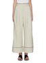 Main View - Click To Enlarge - STAUD - Rory' contrast piping wide leg linen blend pants