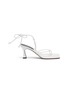 Main View - Click To Enlarge - MANU ATELIER - 'Freya' lace up thong leather sandals