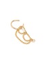 Detail View - Click To Enlarge - XIAO WANG - Elements' bead chain 14K gold earrings