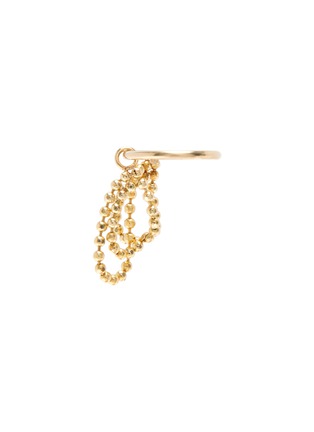 Main View - Click To Enlarge - XIAO WANG - Elements' bead chain 14K gold earrings