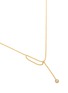 Detail View - Click To Enlarge - XIAO WANG - Elements' diamond 14K gold bead necklace