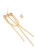 Detail View - Click To Enlarge - XIAO WANG - Elements' diamond 14k gold bead chain earrings