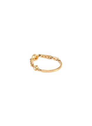 Detail View - Click To Enlarge - XIAO WANG - Astro' baguette diamond 18K gold ring