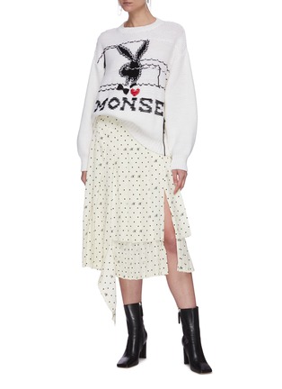 Figure View - Click To Enlarge - MONSE - x Playboy embroidered sweater