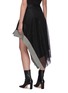Back View - Click To Enlarge - MONSE - Panel asymmetric tulle skirt