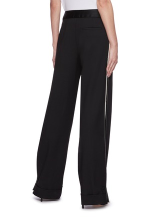 Back View - Click To Enlarge - MONSE - Side double stripe zipped panel pants