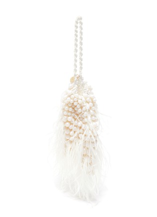 Detail View - Click To Enlarge - CULT GAIA - 'Dory' Feather wristlet pouch