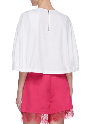 Back View - Click To Enlarge - TIBI - Eco Poplin cape top