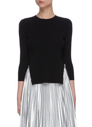 Main View - Click To Enlarge - TIBI - 'Giselle' open back stretch sweater