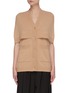 Main View - Click To Enlarge - TIBI - Panelled cape sleeve wool cardigan