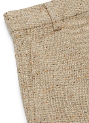  - TIBI - Linen tweed pleated shorts