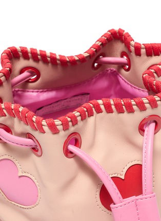 Detail View - Click To Enlarge - STELLA MCCARTNEY - Heart leather kids bucket bag