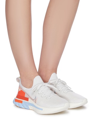 Figure View - Click To Enlarge - NIKE - React Infinity Run Flyknit' premium lace up sneakers