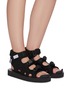 Figure View - Click To Enlarge - SUICOKE - Three buckle caged sandals