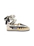 Main View - Click To Enlarge - LOEWE - Contrast logo ribbon tie espadrille sandals