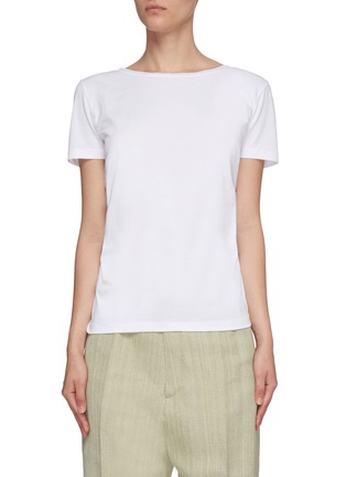 Main View - Click To Enlarge - JACQUEMUS - 'Le Sprezza' tie front T-shirt